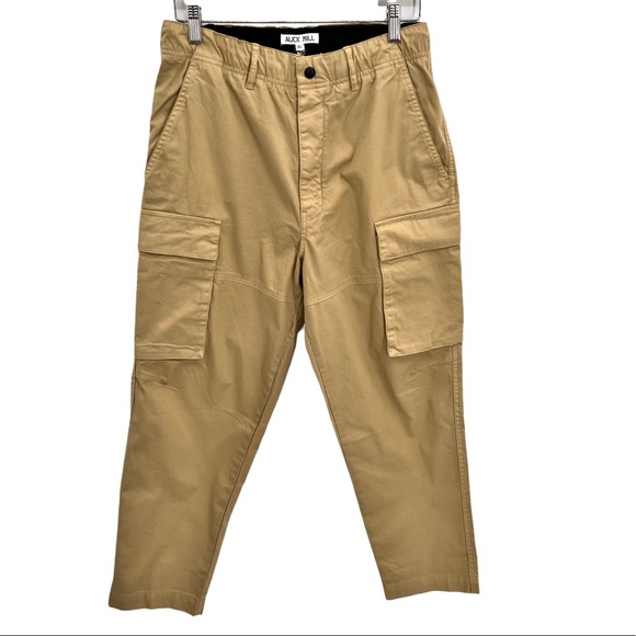 ALEX MILL City Cargo Pant Heavyweight Twill Light Khaki Brown NEW - Picture 5 of 9